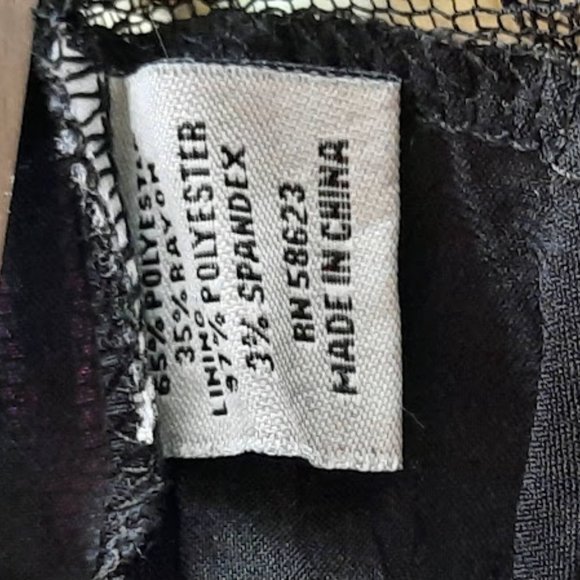 Vintage Elegant Black Beaded Lace Formal Evening Top - Picture 14 of 14